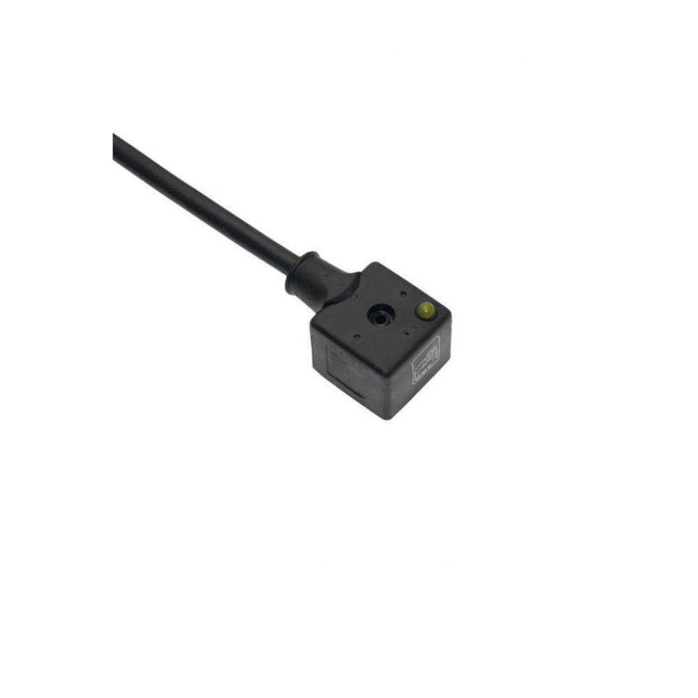 VAS-A30-00 MENCOM SOLENOID VALVE CORDSET FORM A DIN 3+G 10M PVC BK, 10-50VAC/DC